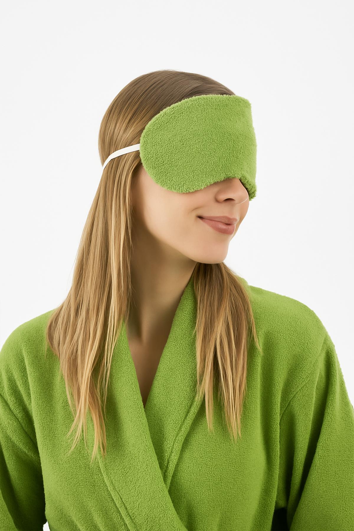 CottonVerse 2'li Havlu Göz Bandı – %100 Pamuk ve Süper Emici Yeşil - Ender Home