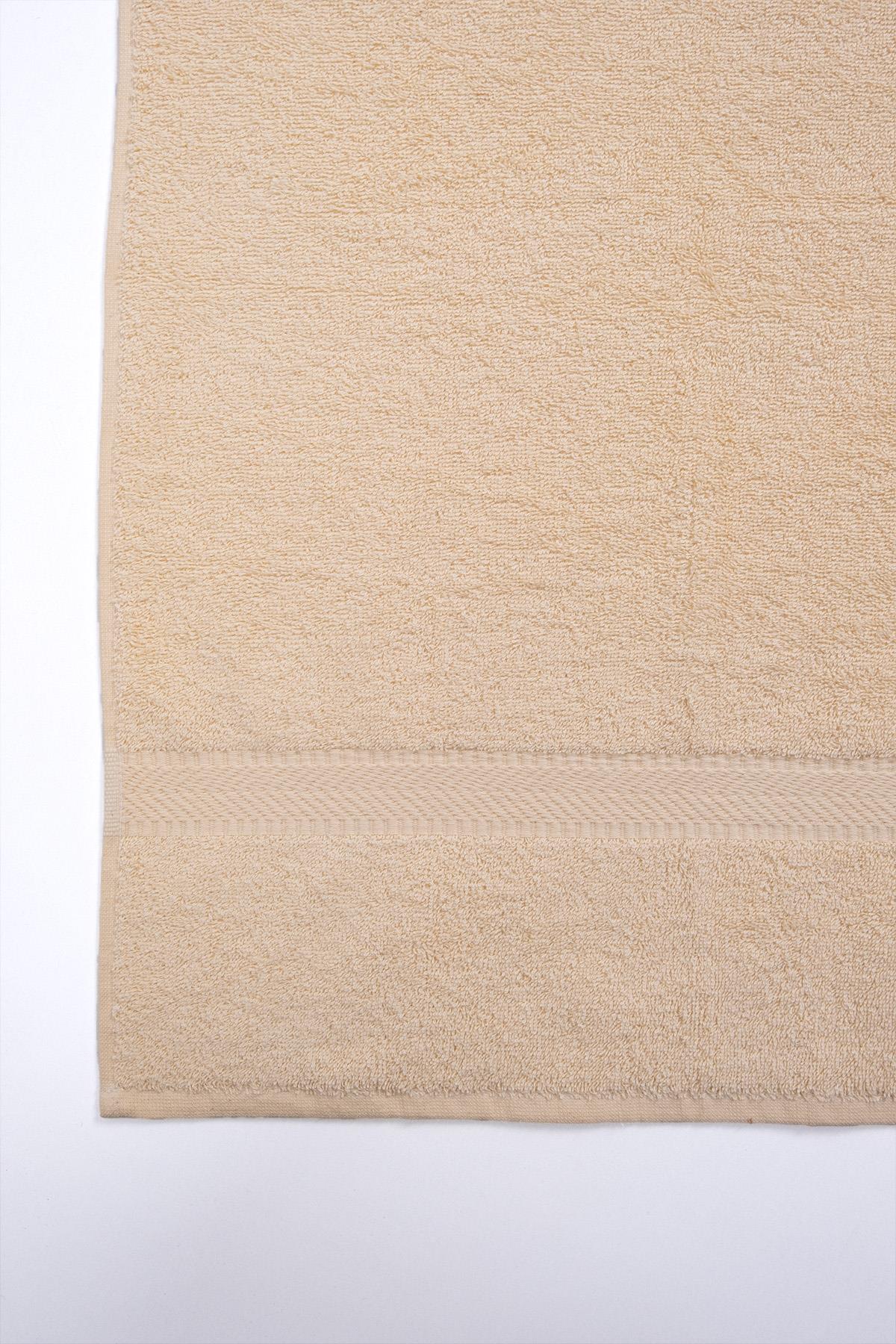 CottonVerse 70x140 cm %100 Pamuk Banyo Havlusu Krem - Ender Home