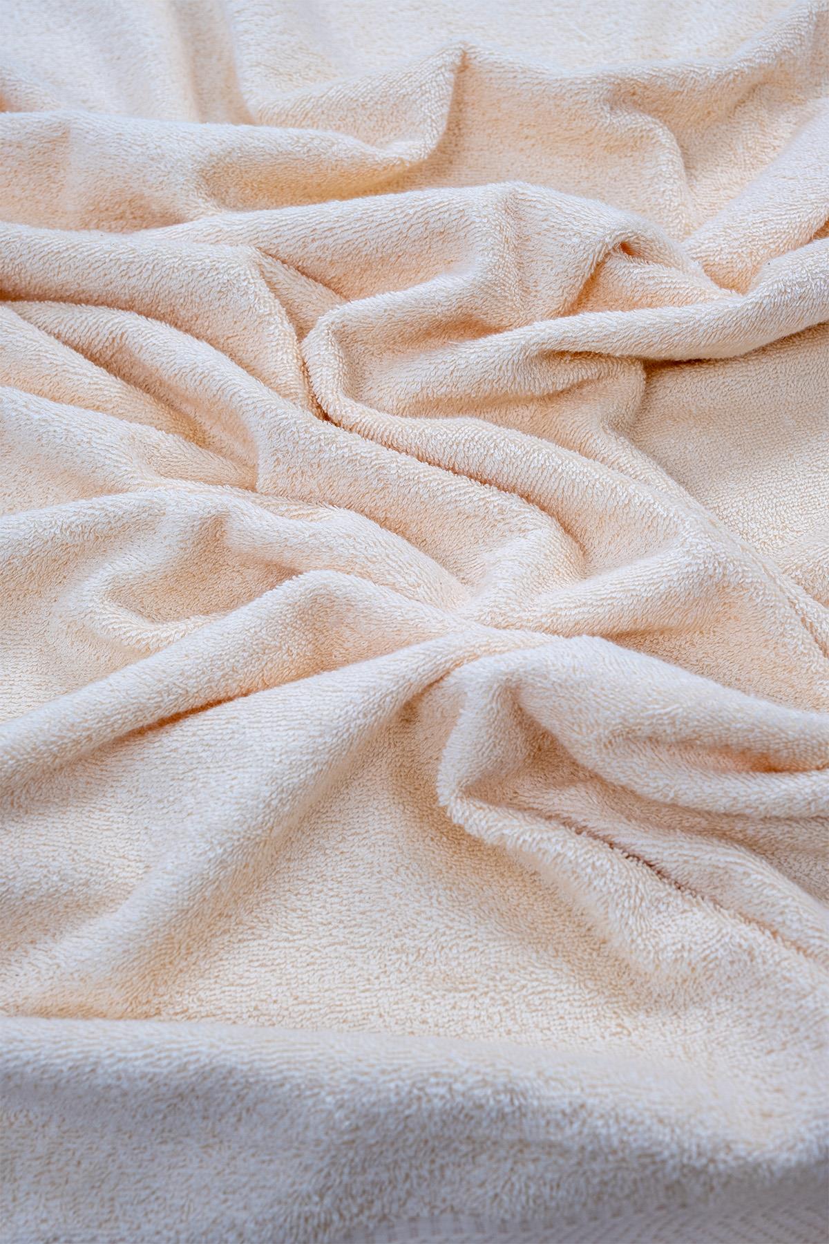 CottonVerse 70x140 cm %100 Pamuk Banyo Havlusu Krem - Ender Home