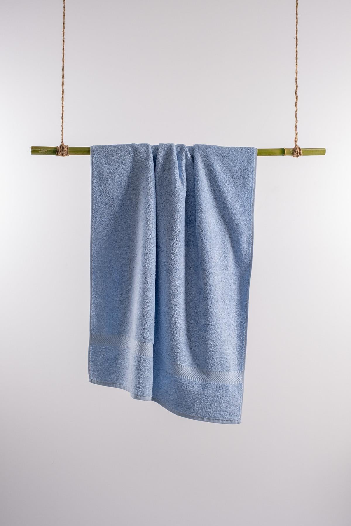 CottonVerse 70x140 cm %100 Pamuk Banyo Havlusu Mavi - Ender Home