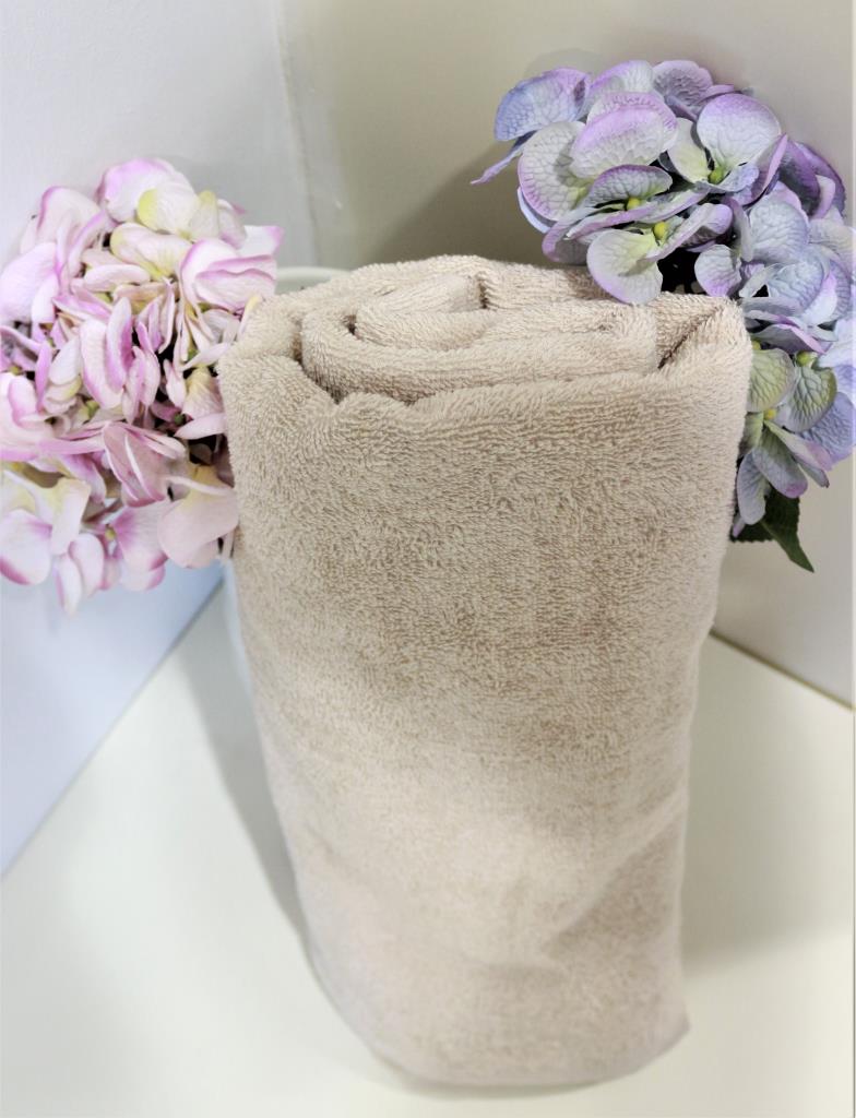 CottonVerse 75x150 cm %100 Pamuk Banyo Havlusu Bej - Ender Home