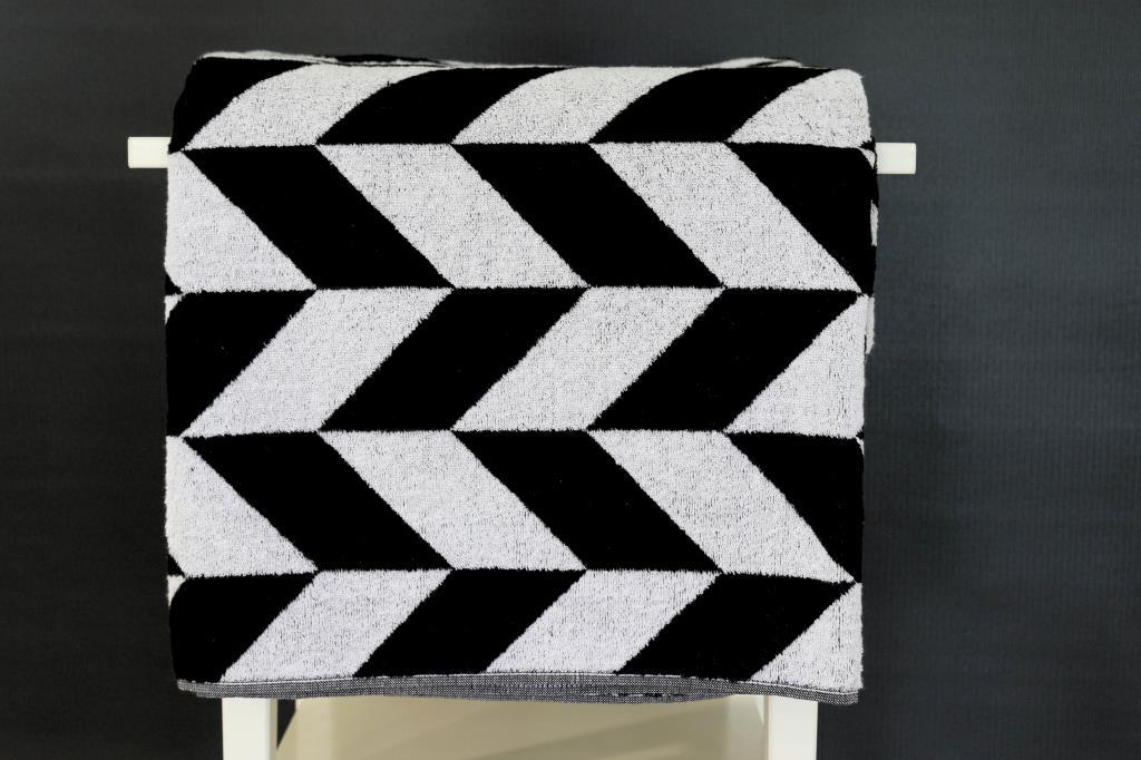 CottonVerse Banyo & Plaj Havlusu – %100 Pamuk, 100x150 Cm Siyah - Ender Home