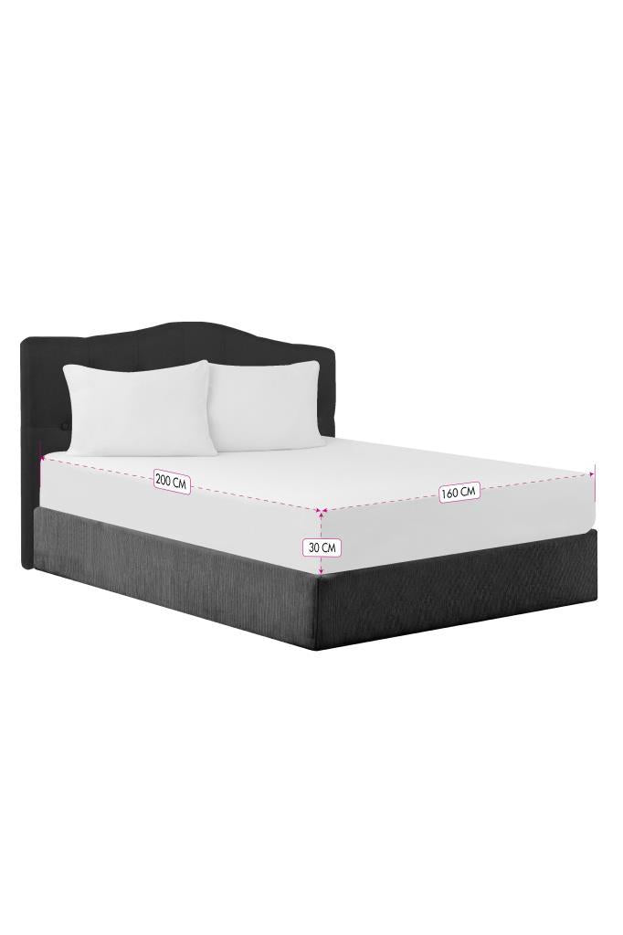 CottonVerse Çift Kişilik Çarşaf Seti – 2 Adet Yastık Kılıfı ve Çarşaf 160x200 Cm Beyaz - Ender Home