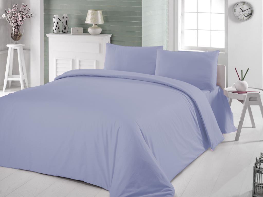 CottonVerse Çift Kişilik Ranforce Nevresim Seti - 200 x 220 cm Mavi - Ender Home