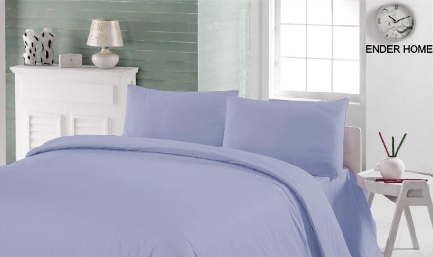 CottonVerse Çift Kişilik Ranforce Nevresim Seti - 200 x 220 cm Mavi - Ender Home