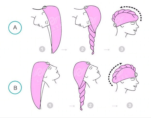 CottonVerse Düğmeli %100 Pamuk Saç Kurulama Bonesi Su Yeşili - Ender Home