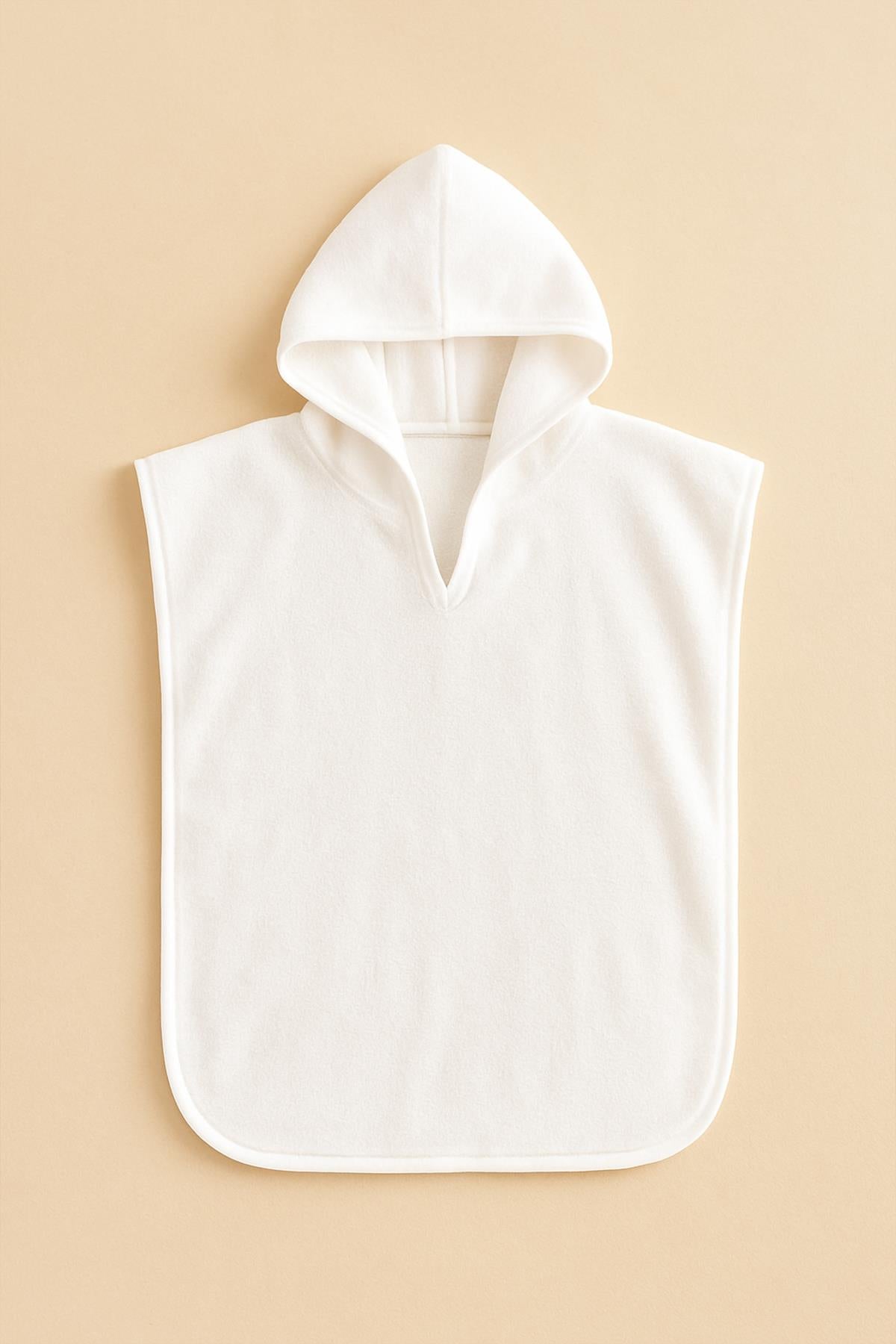 CottonVerse Havlu Panço – %100 Pamuk Kapüşonlu Beyaz - Ender Home