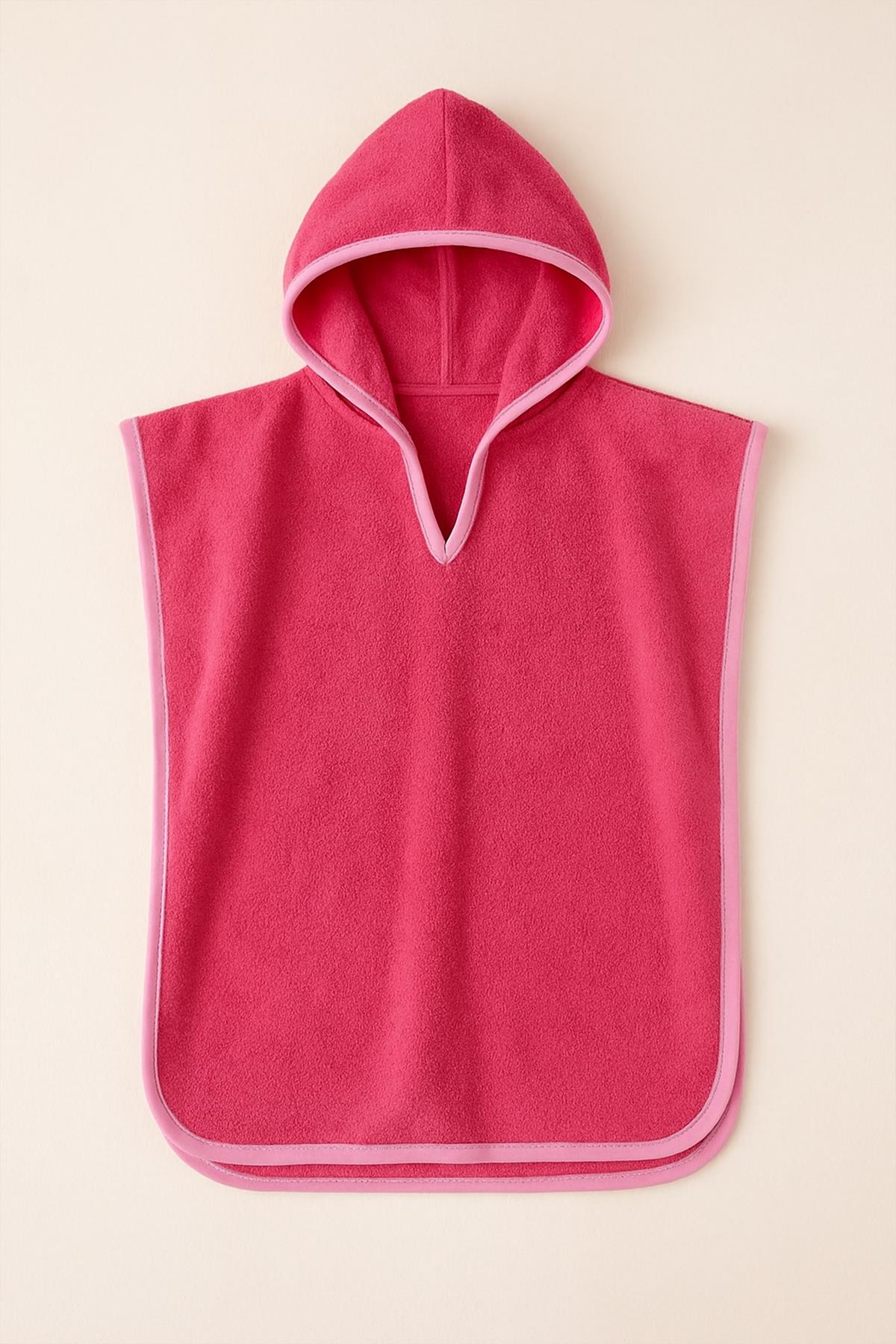 CottonVerse Havlu Panço – %100 Pamuk Kapüşonlu Fuşya - Ender Home