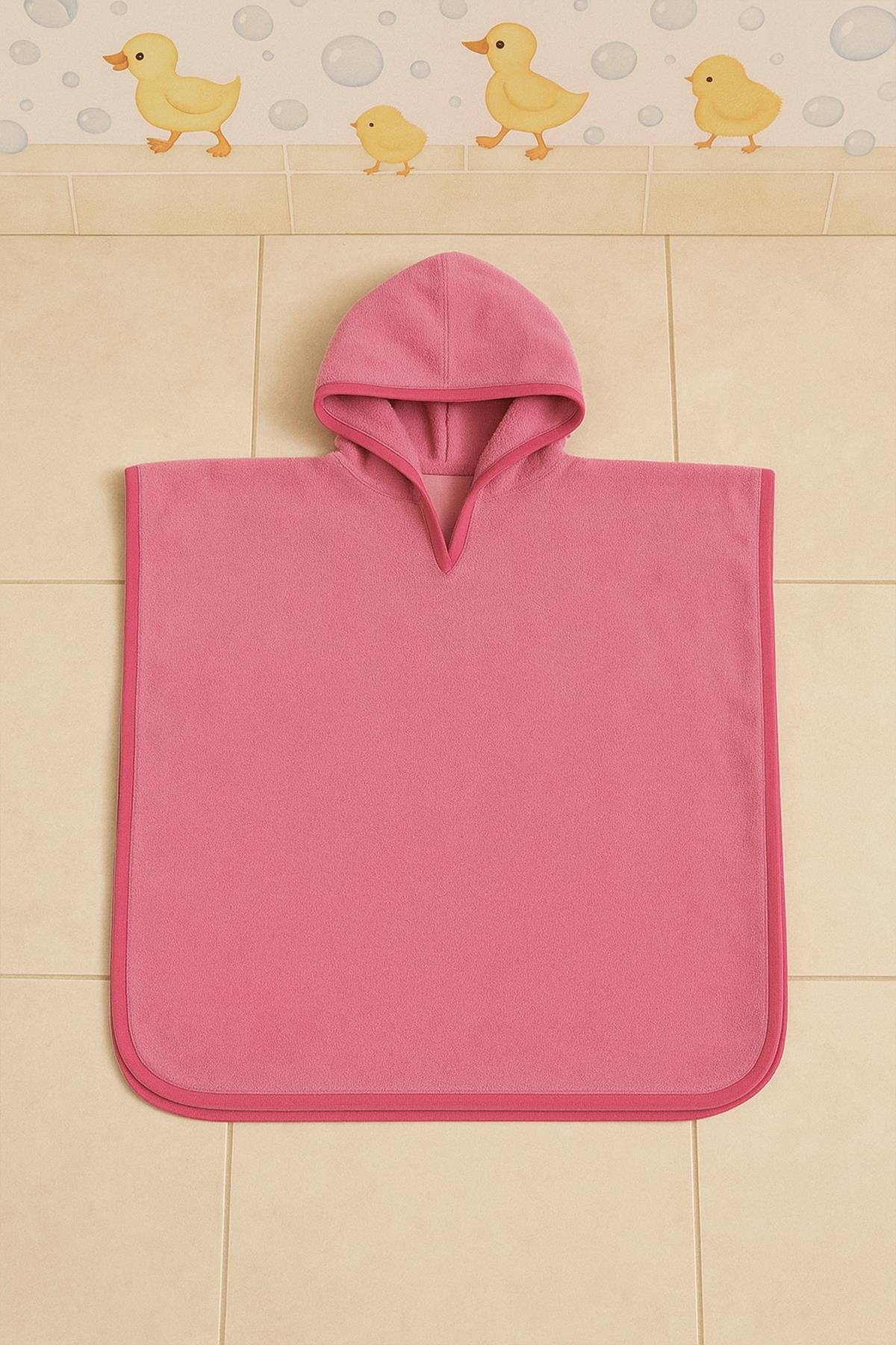 CottonVerse Havlu Panço – %100 Pamuk Kapüşonlu Pembe - Ender Home