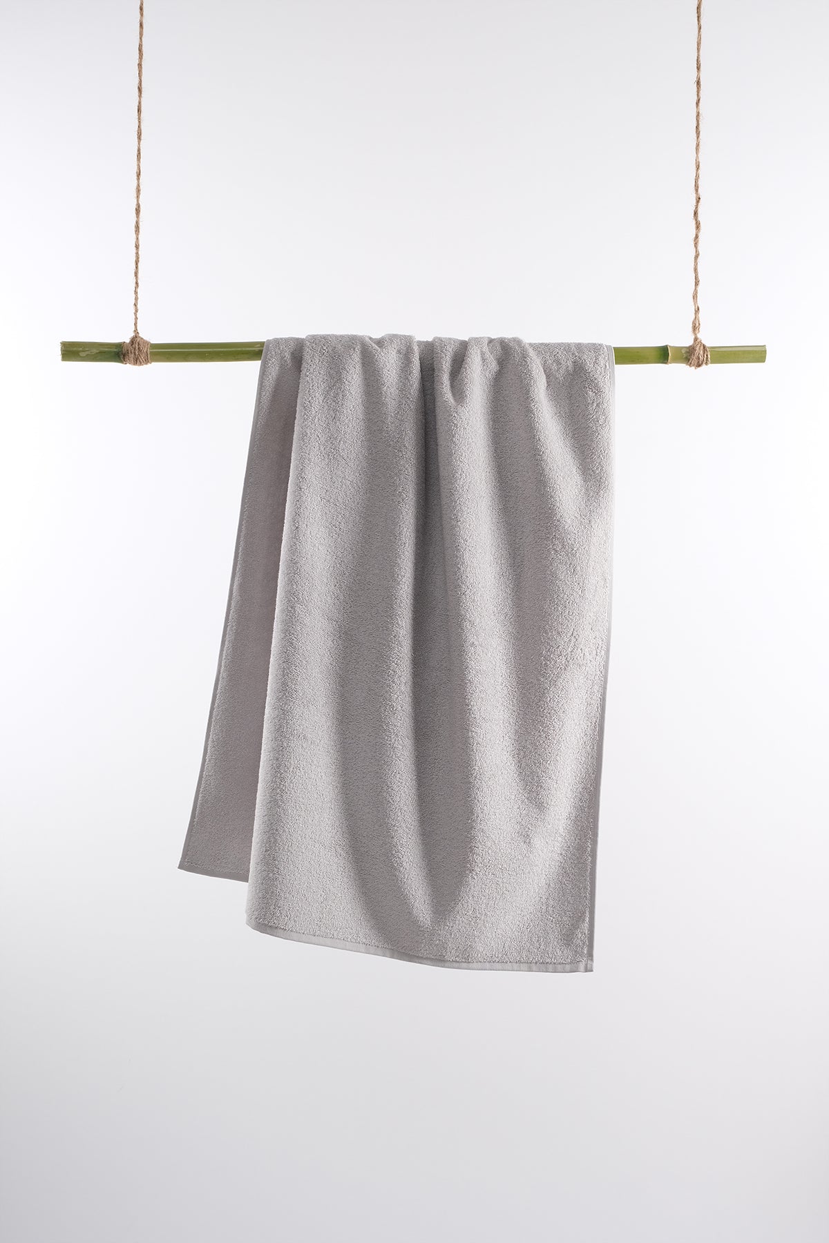 CottonVerse Kurulama Havlusu – %100 Pamuk, 70x140 Açık Gri - Ender Home