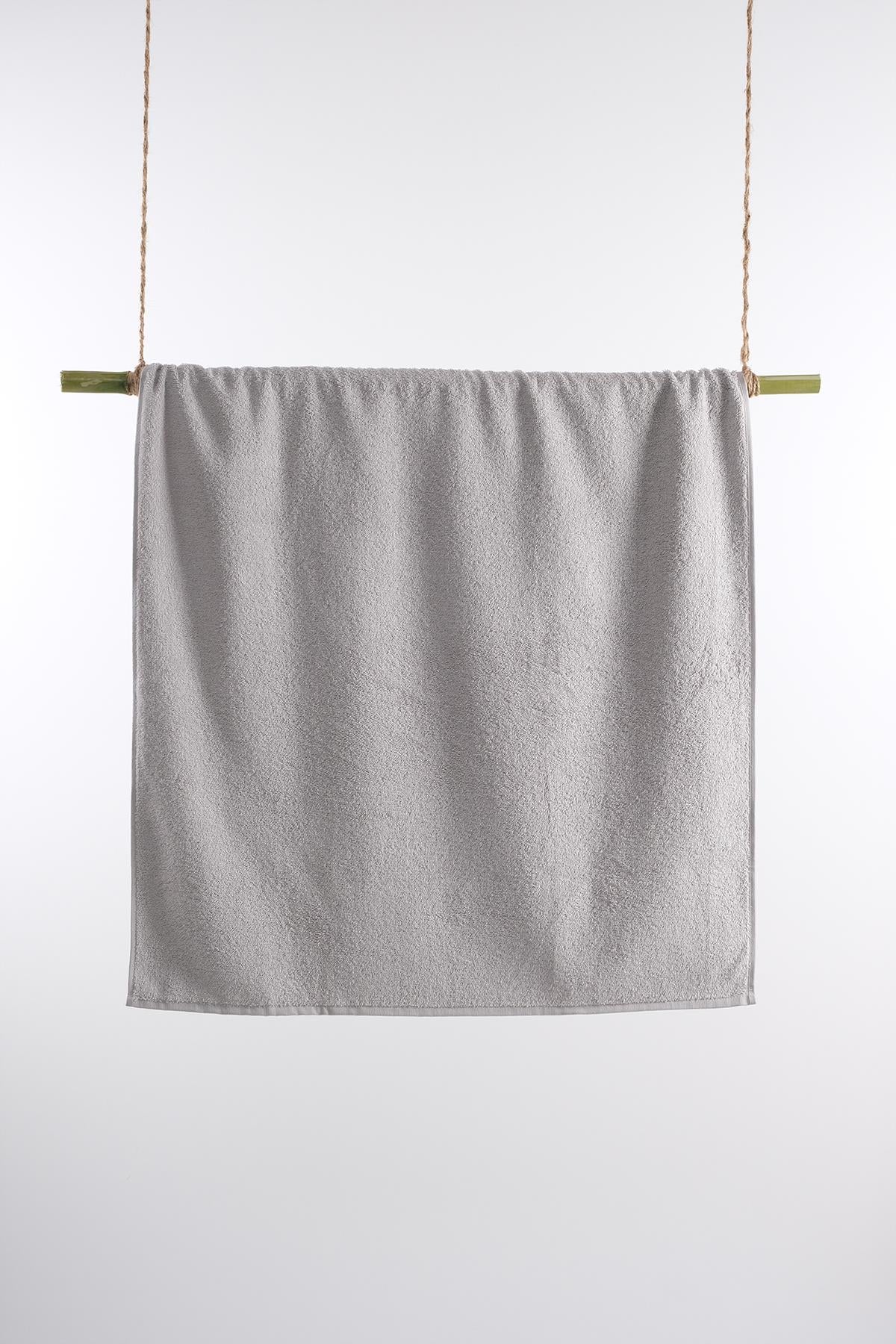 CottonVerse Kurulama Havlusu – %100 Pamuk, 70x140 Açık Gri - Ender Home