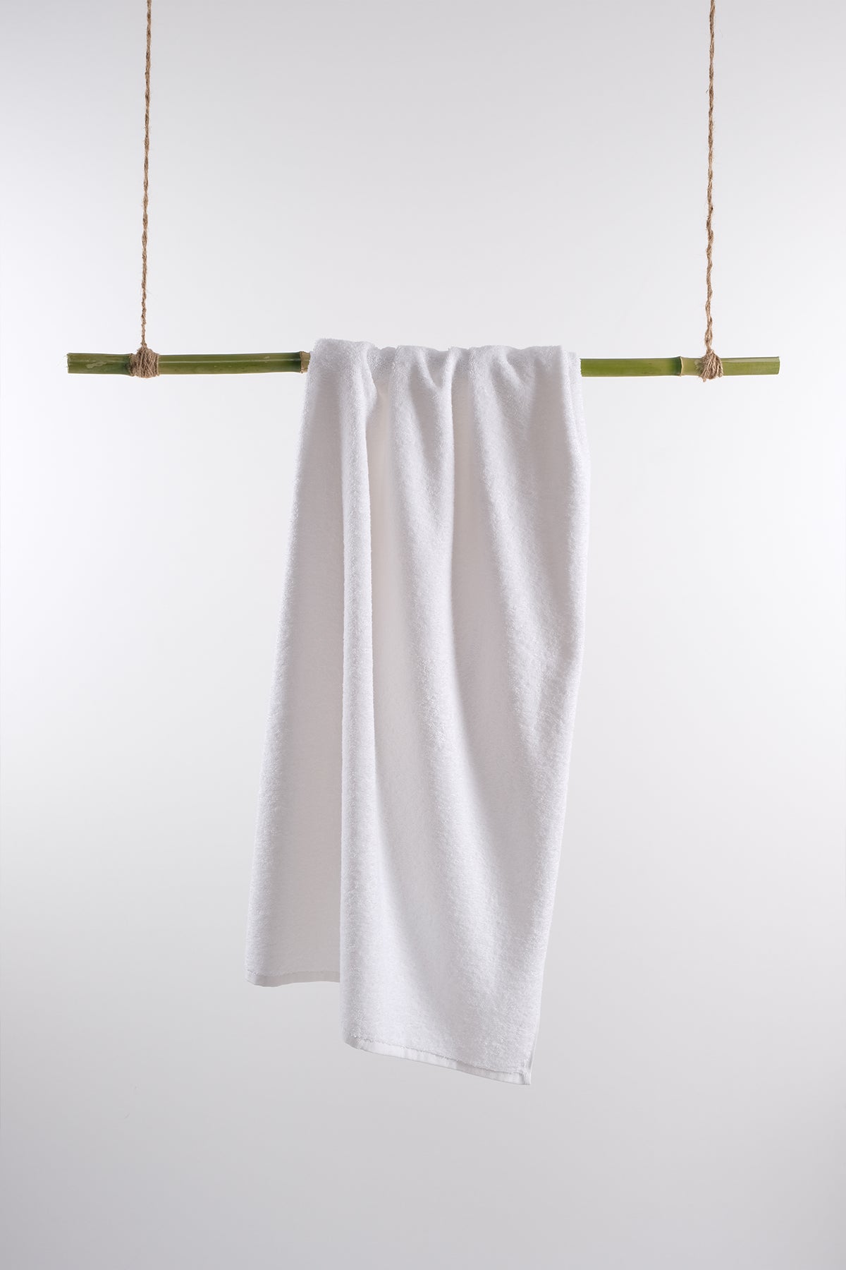 CottonVerse Kurulama Havlusu – %100 Pamuk, 70x140 Beyaz - Ender Home