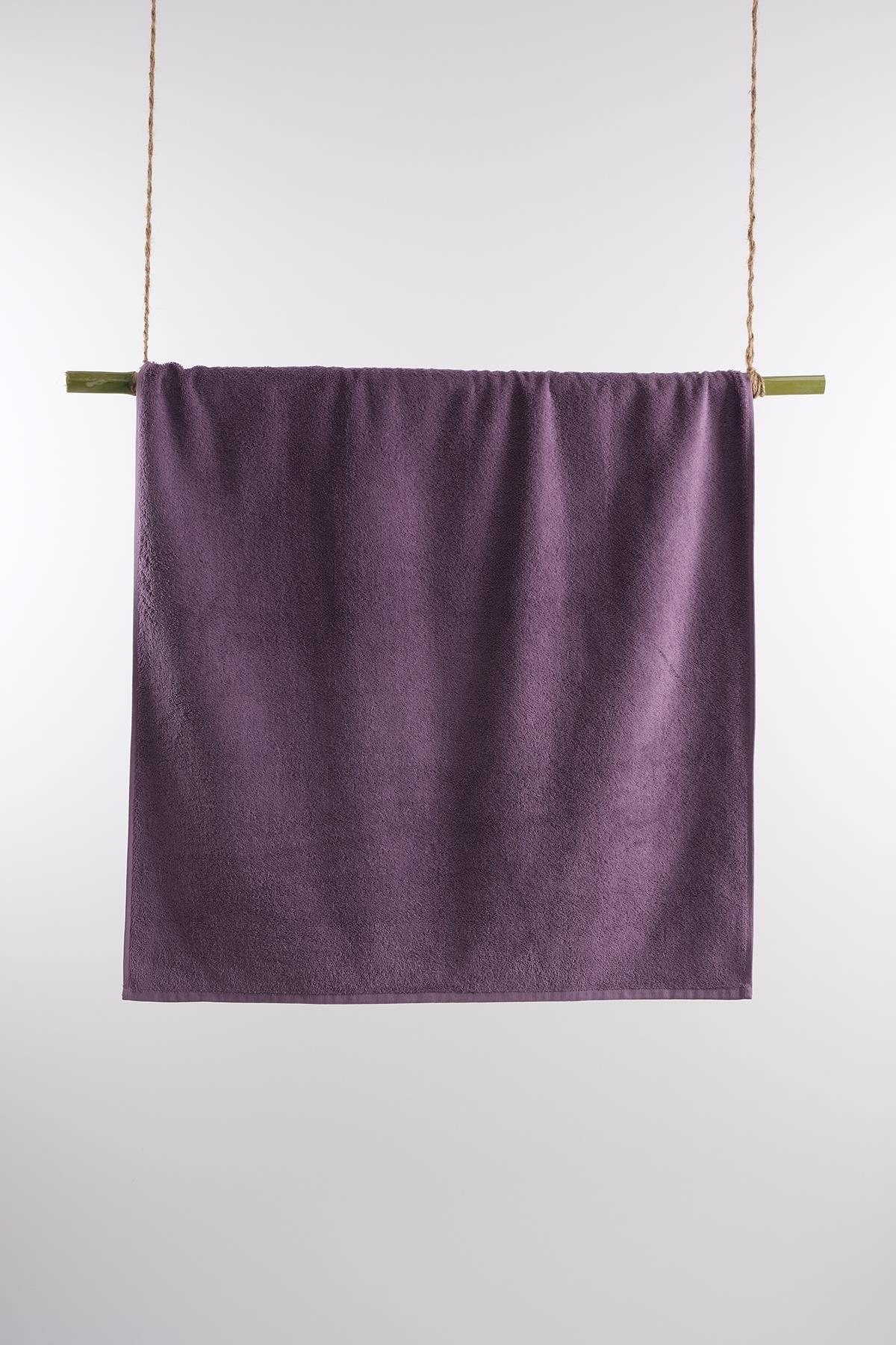 CottonVerse Kurulama Havlusu – %100 Pamuk, 70x140 Lila - Ender Home
