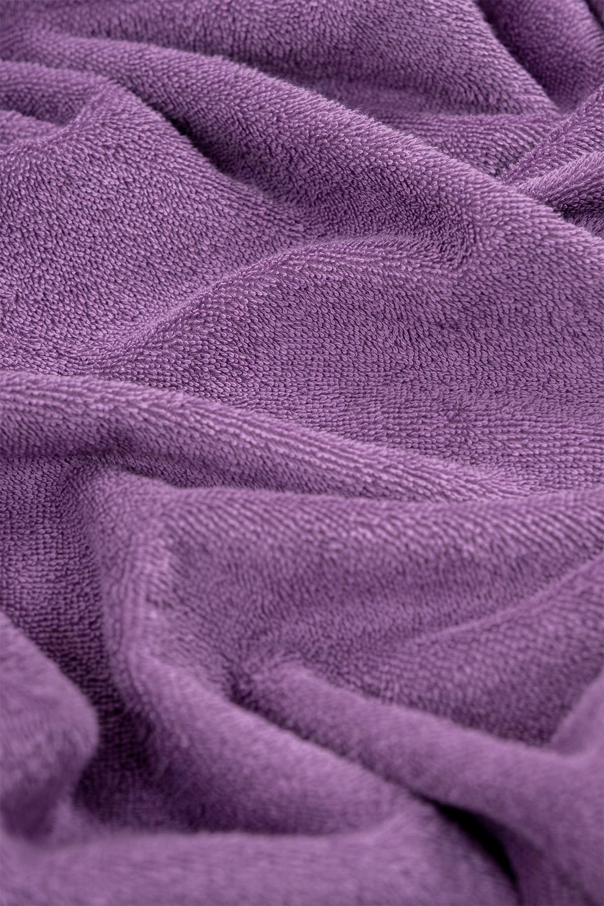 CottonVerse Kurulama Havlusu – %100 Pamuk, 70x140 Lila - Ender Home