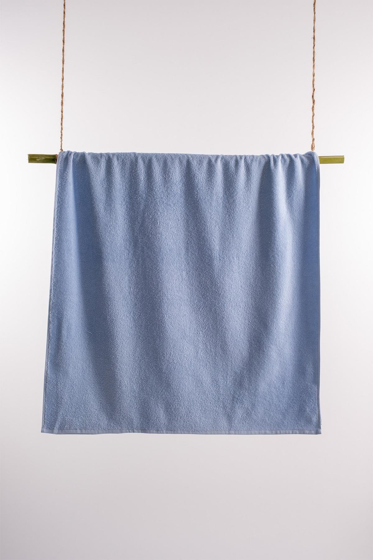 CottonVerse Kurulama Havlusu – %100 Pamuk, 70x140 Mavi - Ender Home