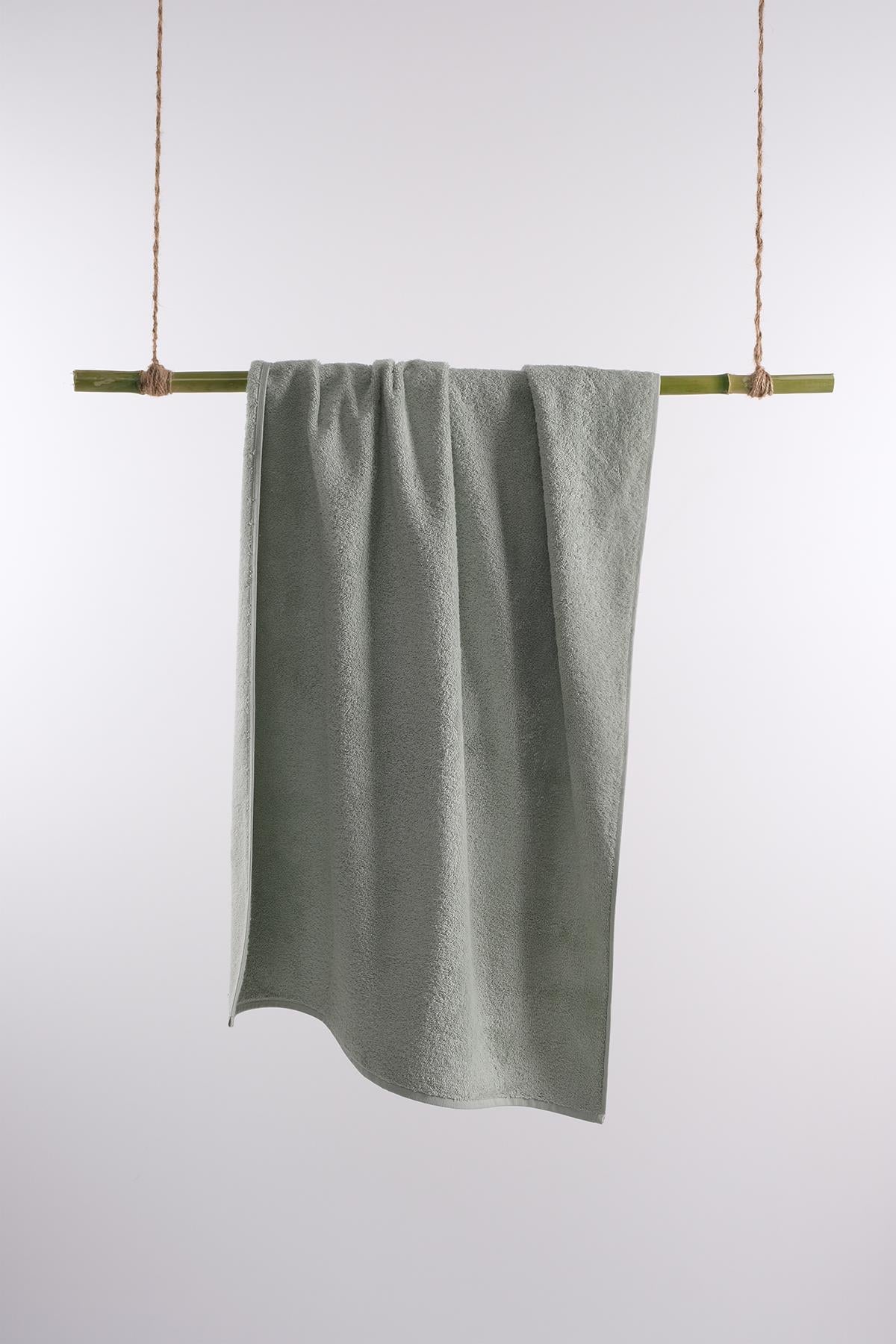 CottonVerse Kurulama Havlusu – %100 Pamuk, 70x140 Su Yeşili - Ender Home