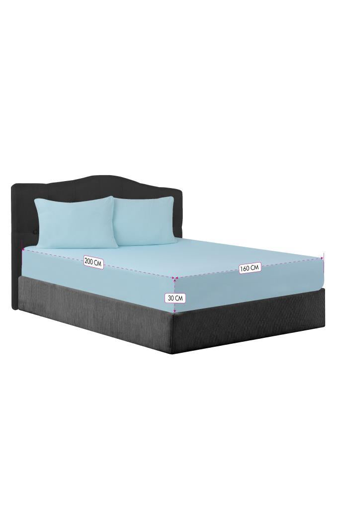 CottonVerse Lastikli Çarşaf – %100 Pamuklu 160x200 Cm Mint - Ender Home