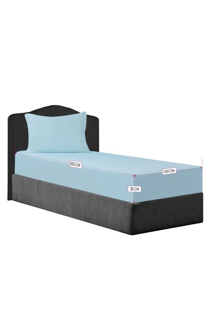 CottonVerse Tek Kişilik Çarşaf Seti – 2 Adet Yastık Kılıfı ve Çarşaf 100x200 Cm Mint - Ender Home