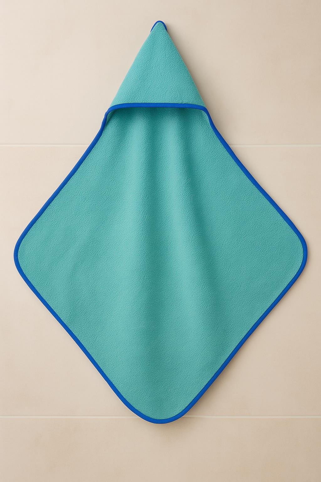 CottonVerse Yeni Doğan Kapüşonlu Havlu Kundak – Hipoalerjenik %100 Pamuk Su Yeşili - Ender Home