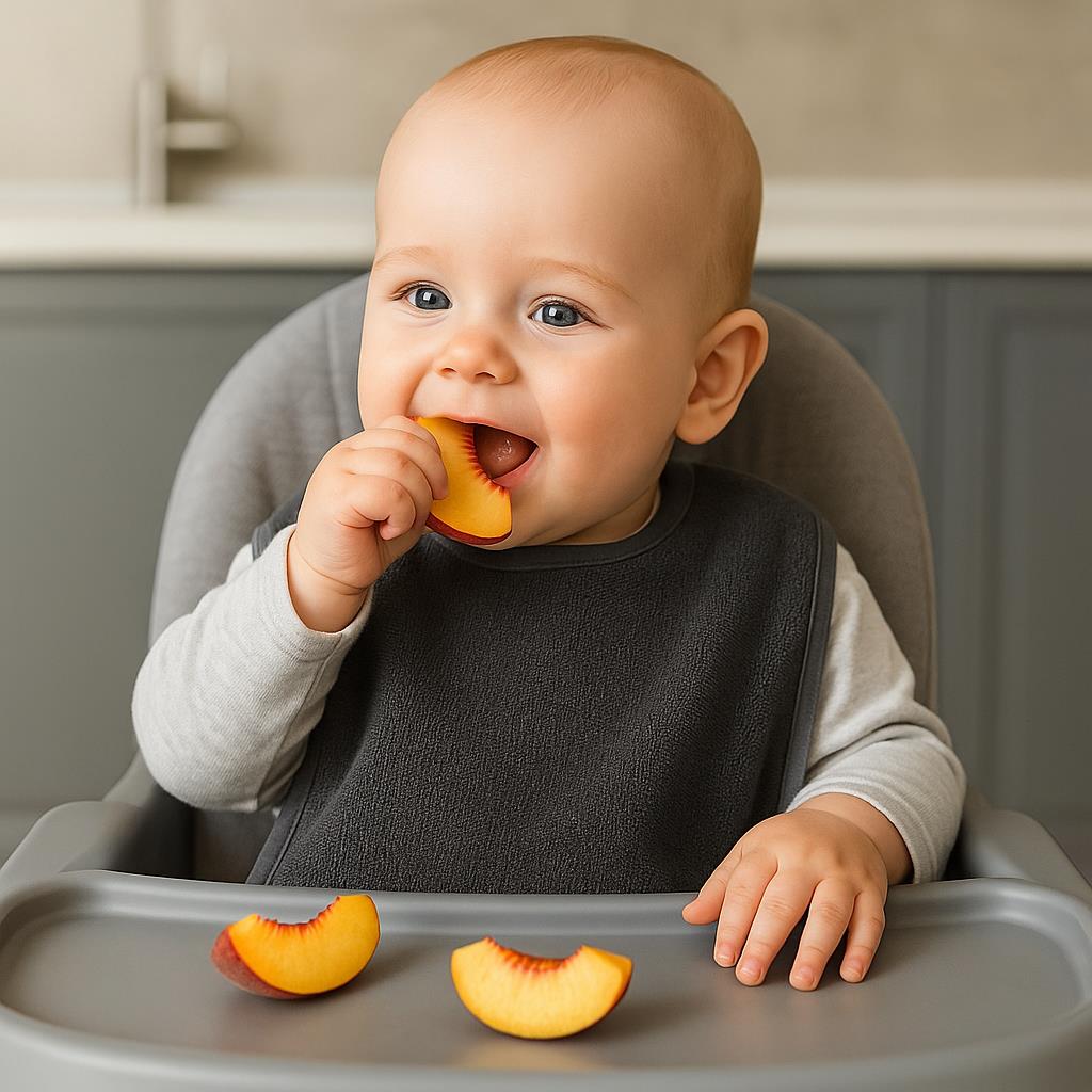 DreamSoft 2'li Bebek Mama Önlüğü – 25x30 cm Antrasit - Ender Home