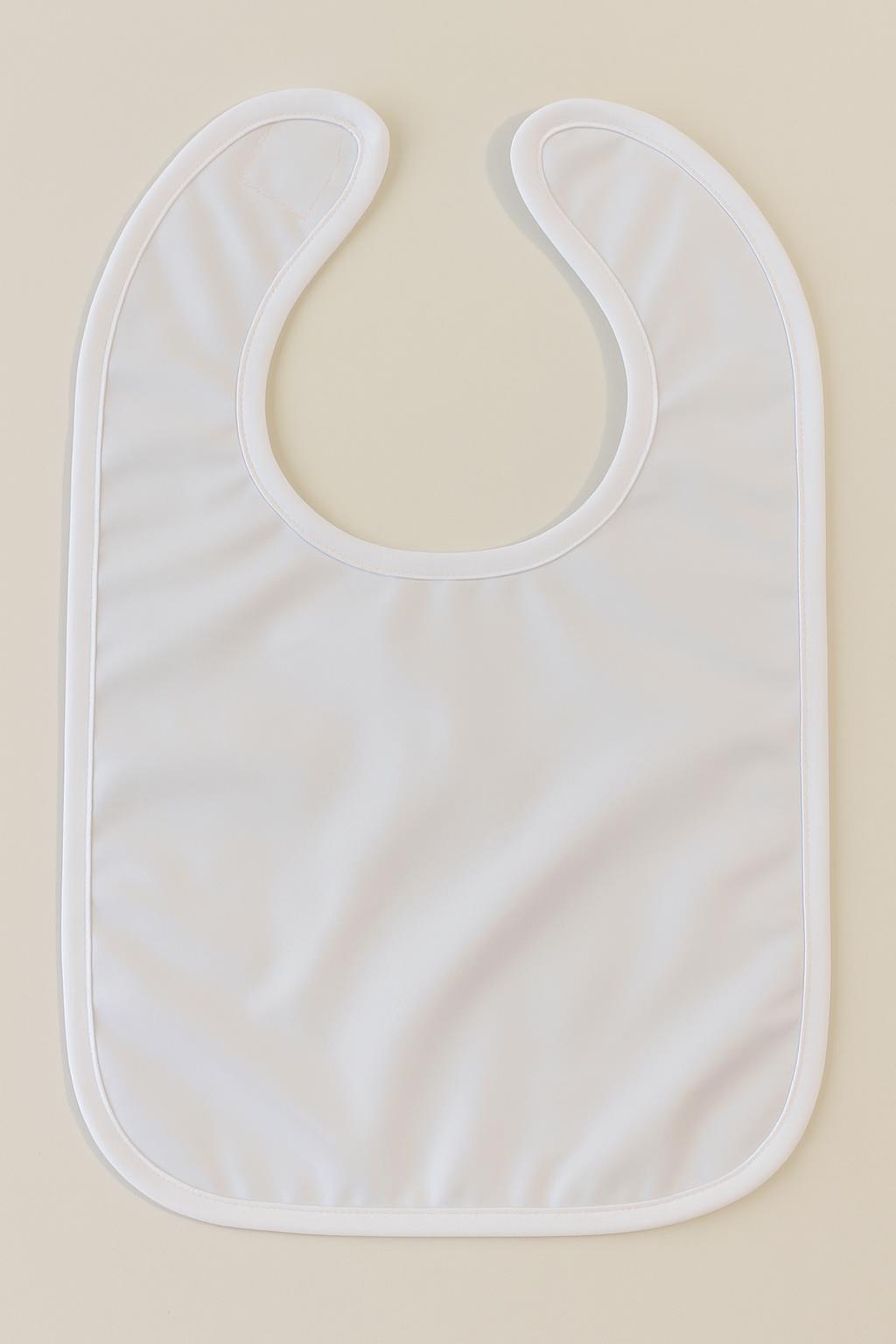 DreamSoft 2'li Bebek Mama Önlüğü – Sıvı Geçirmez 25x40 cm Beyaz - Ender Home