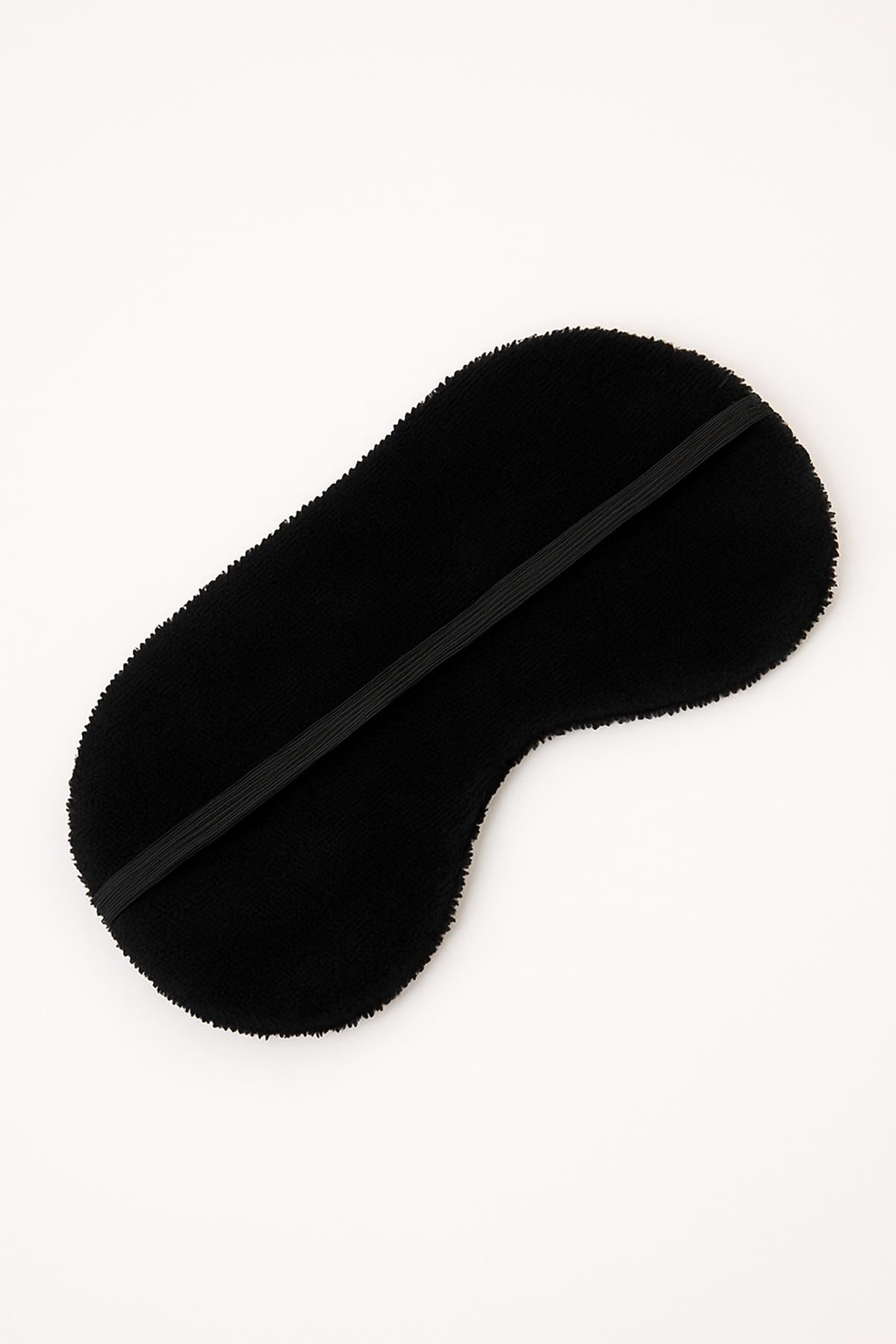 DreamSoft 2'li Kadife Dokulu Göz Bandı – Lüks Yumuşaklık & %100 Pamuk Siyah - Ender Home