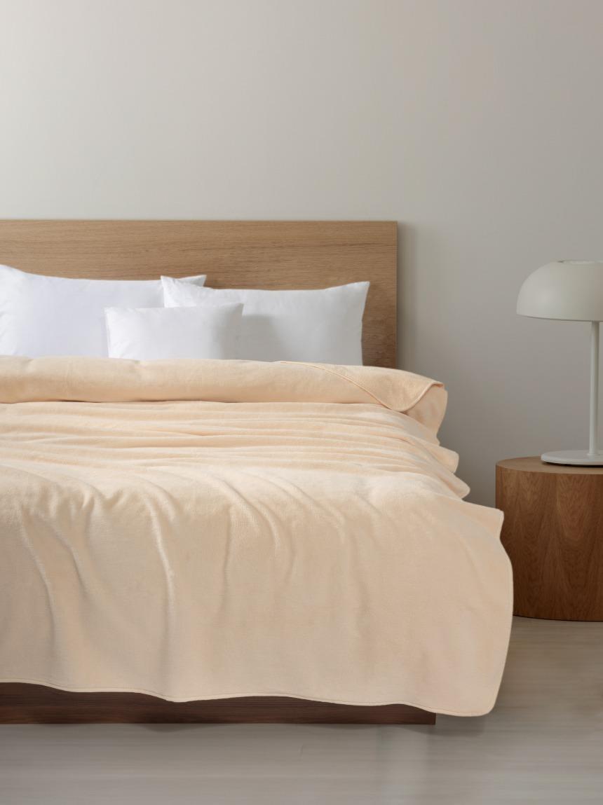 DreamSoft Kadife TV & Koltuk Şalı Tek Kişilik – 100x150 Cm Krem - Ender Home