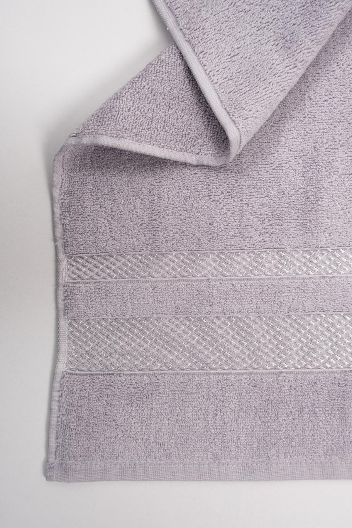 Floss El & Yüz Havlusu – %100 Pamuk, 50x85 Açık Gri - Ender Home