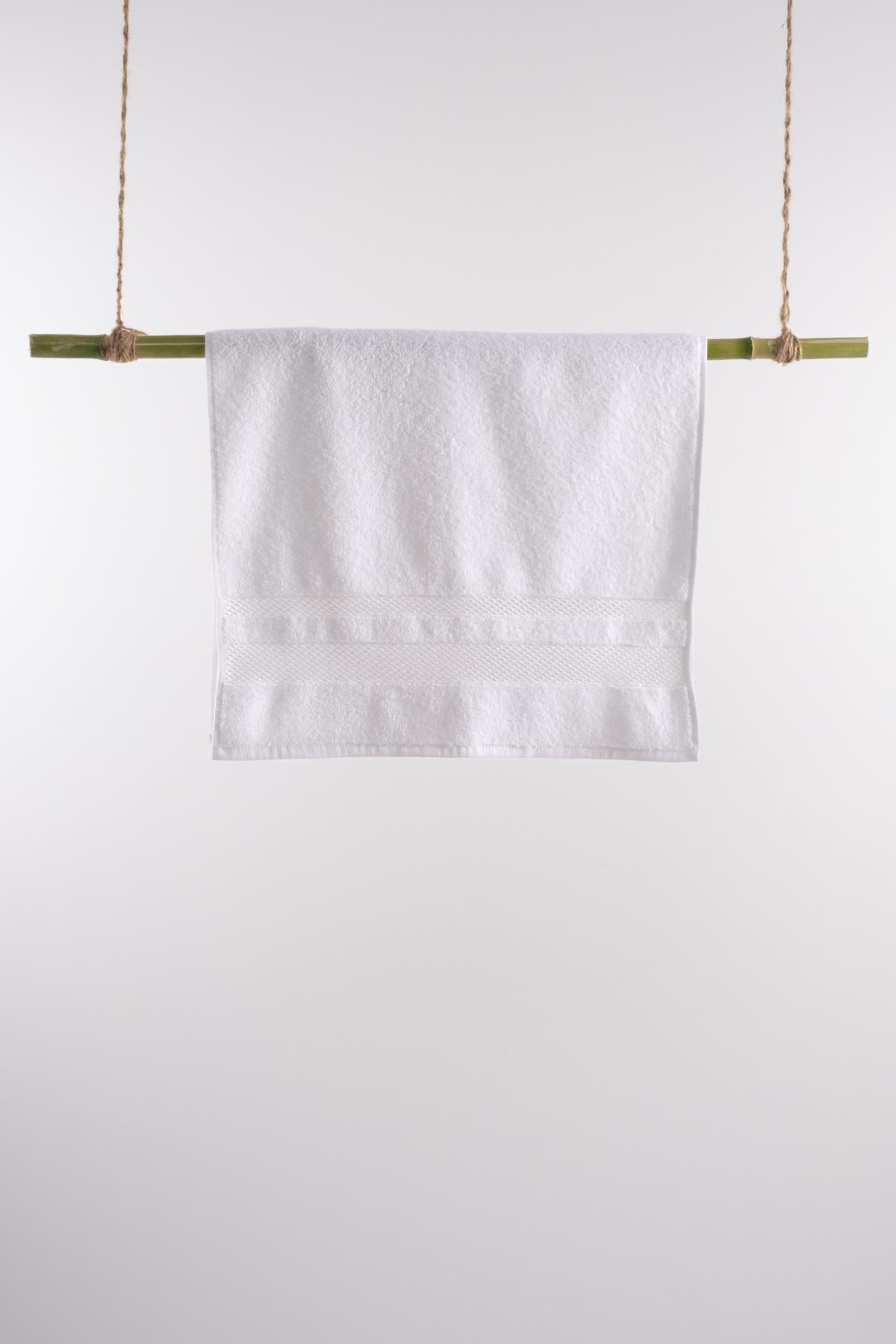 Floss El & Yüz Havlusu – %100 Pamuk, 50x85 Beyaz - Ender Home