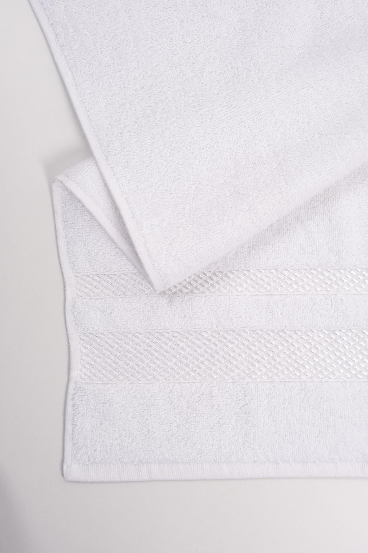 Floss El & Yüz Havlusu – %100 Pamuk, 50x85 Beyaz - Ender Home