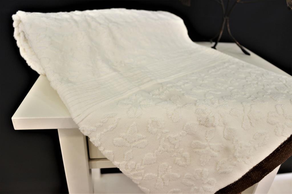 Flower Kurulama Havlusu – %100 Pamuk, 70x140 Kahverengi - Ender Home