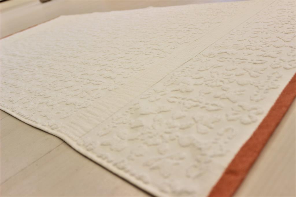 Flower Kurulama Havlusu – %100 Pamuk, 70x140 Oranj - Ender Home