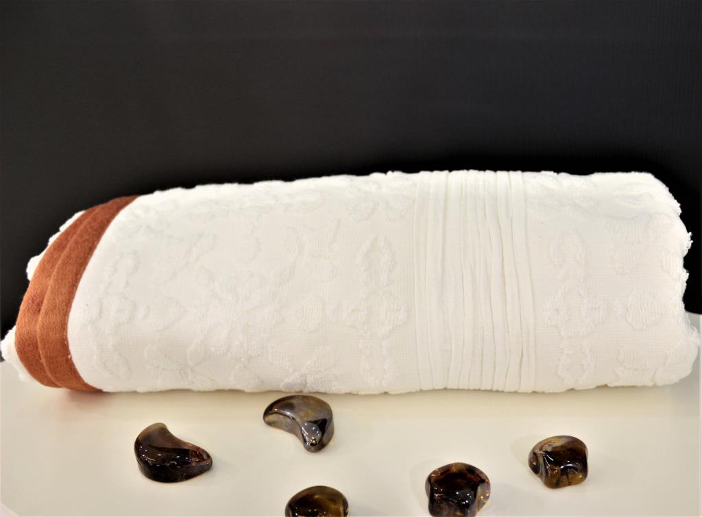 Flower Kurulama Havlusu – %100 Pamuk, 70x140 Oranj - Ender Home