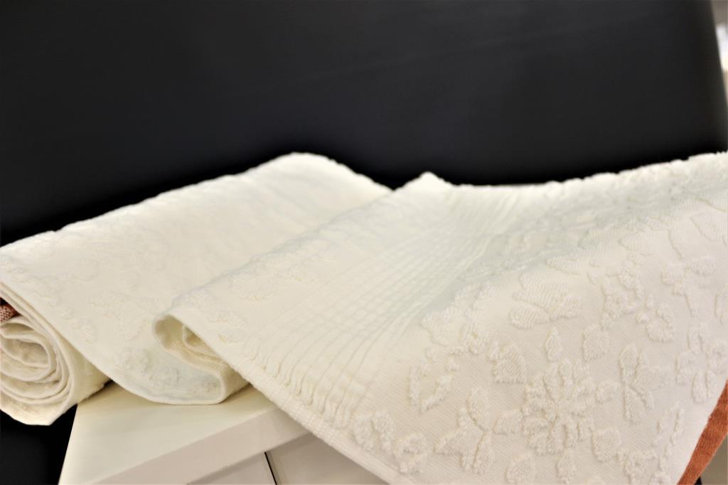 Flower Kurulama Havlusu – %100 Pamuk, 70x140 Oranj - Ender Home