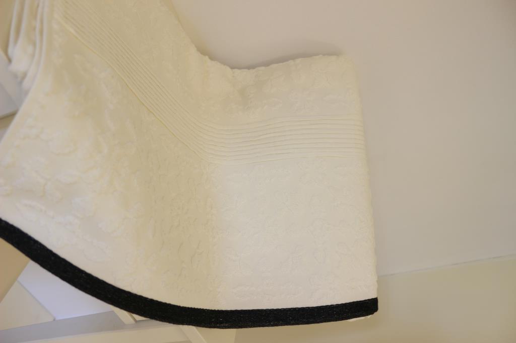 Flower Kurulama Havlusu – %100 Pamuk, 70x140 Siyah - Ender Home