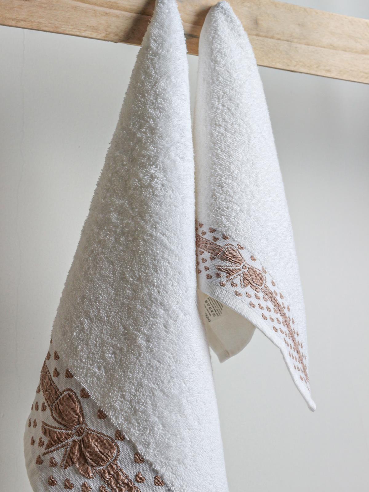 Gift El & Yüz Havlusu – 2’li, %100 Pamuk 30x50 cm ve 50x90 Cm Beyaz - Ender Home