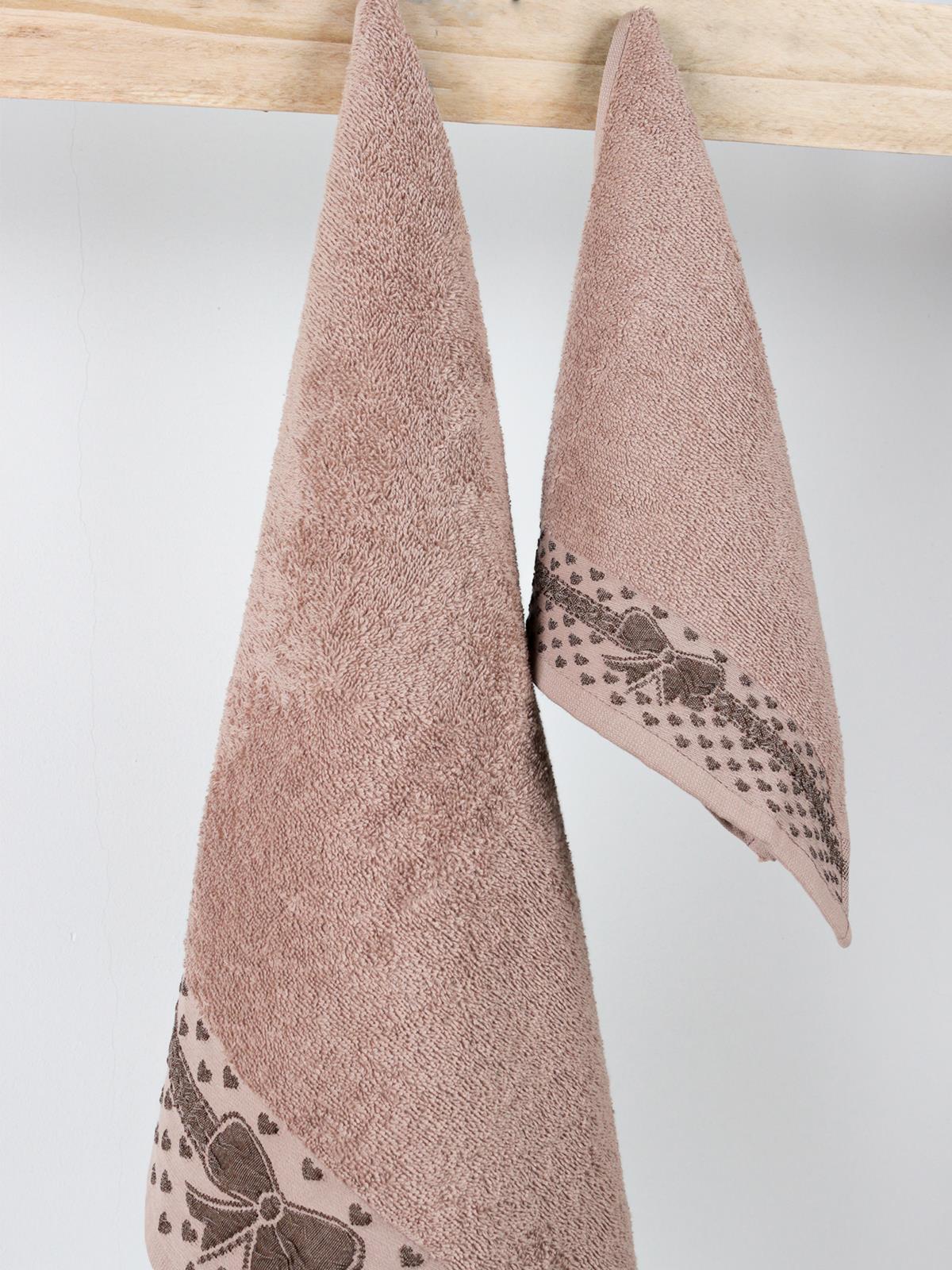 Gift El & Yüz Havlusu – 2’li, %100 Pamuk 30x50 cm ve 50x90 Cm Kahverengi - Ender Home