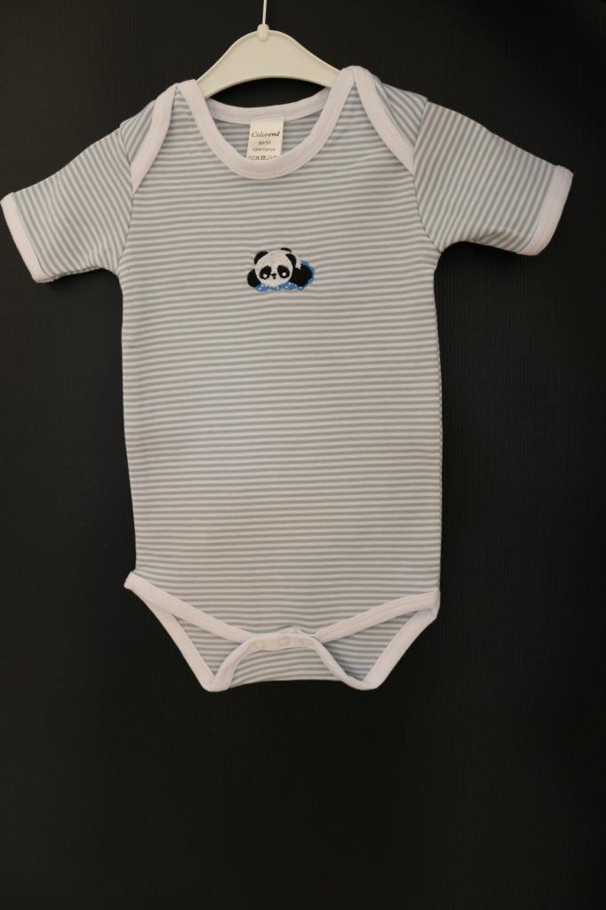 Kısa Kollu Bebek Body Zıbın – Pamuklu Yumuşak ve Konforlu Mavi - Ender Home