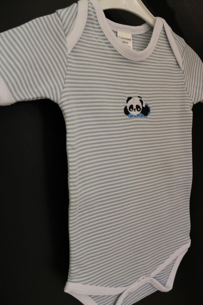 Kısa Kollu Bebek Body Zıbın – Pamuklu Yumuşak ve Konforlu Mavi - Ender Home