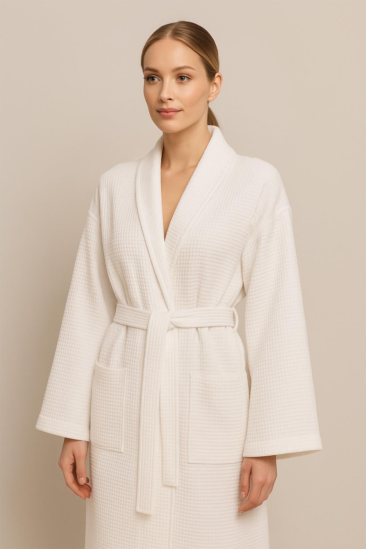 Piquea Şalyaka Bornoz – %100 Pamuk L/XL - Ender Home