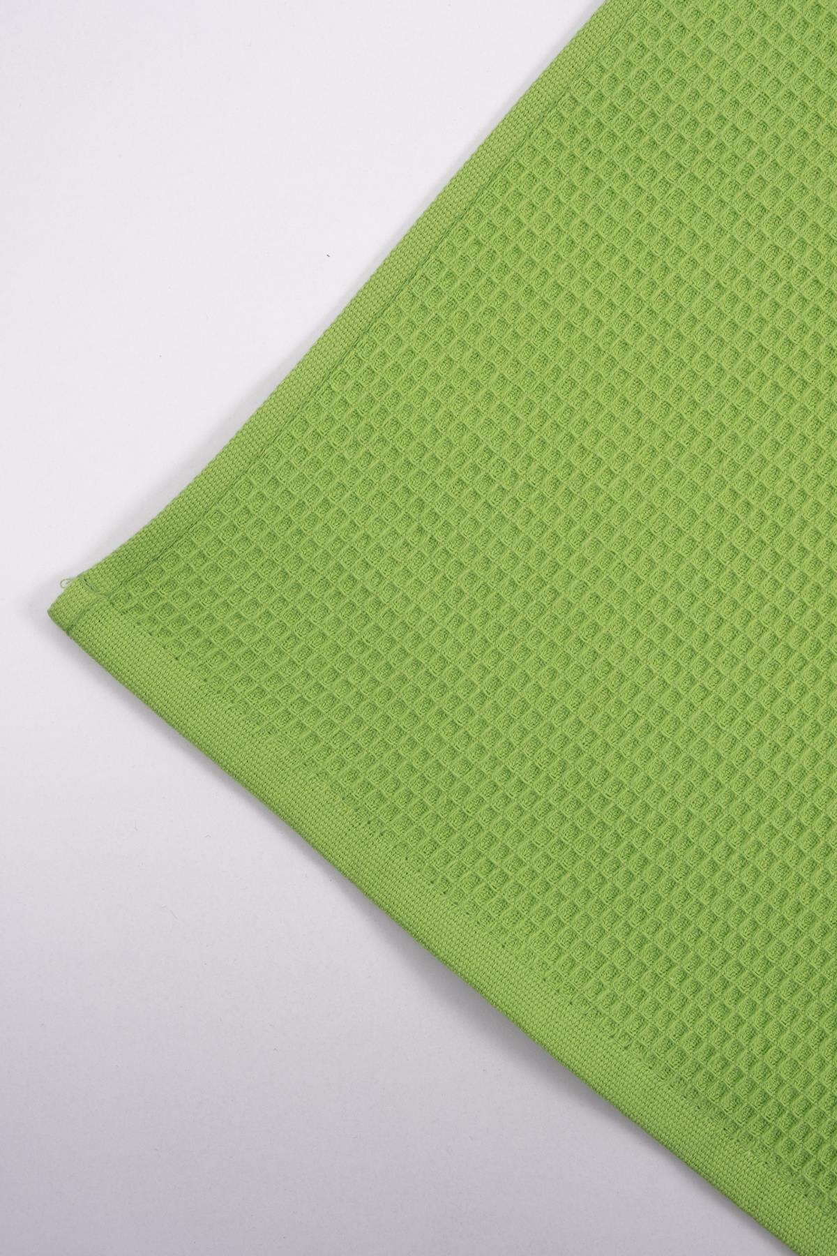 Piquea Waffle Havlu – %100 Pamuklu, Yüksek Emicilik & 75x150cm Fıstık Yeşili - Ender Home