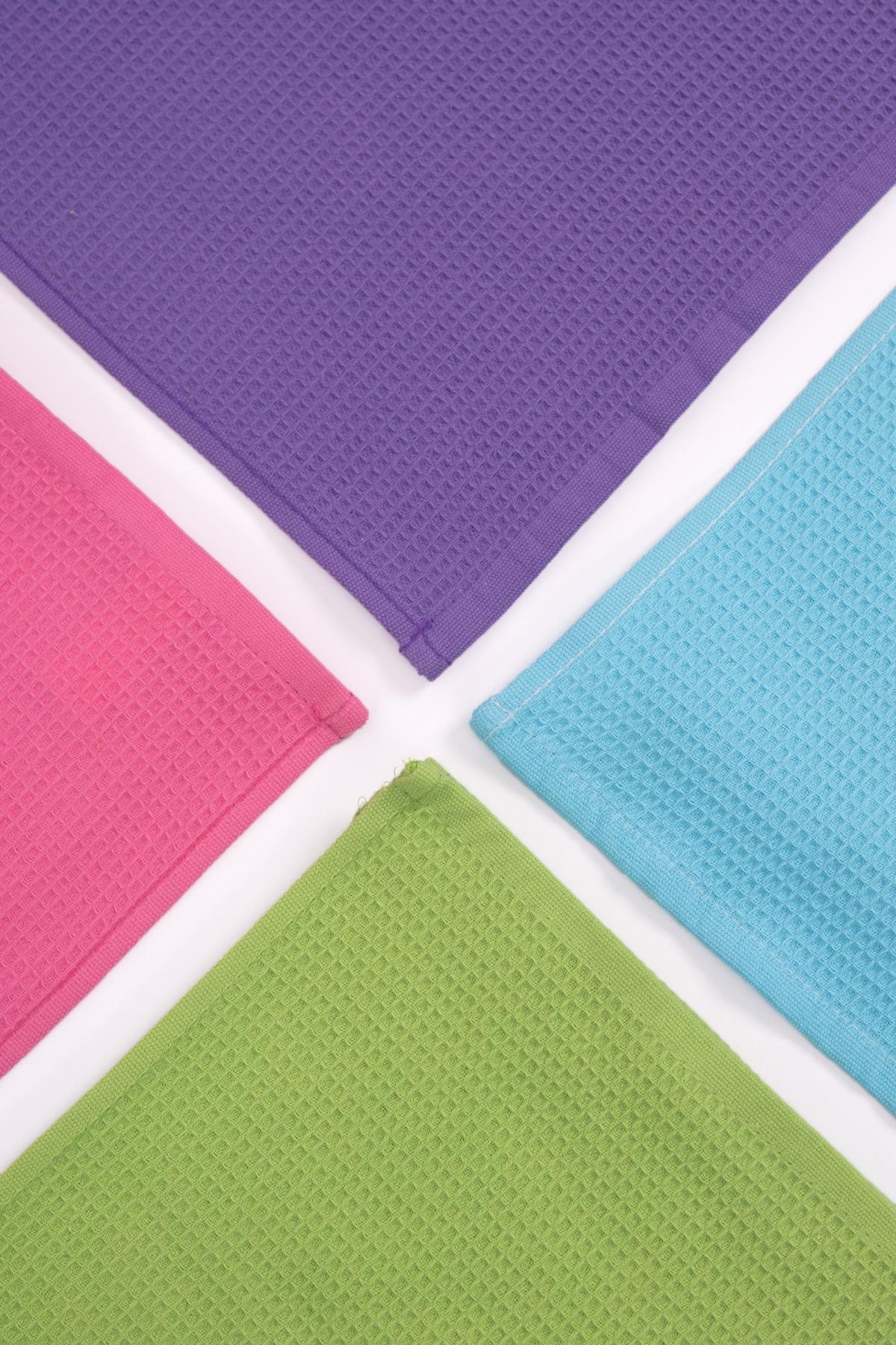 Piquea Waffle Havlu – %100 Pamuklu, Yüksek Emicilik & 75x150cm Pembe - Ender Home