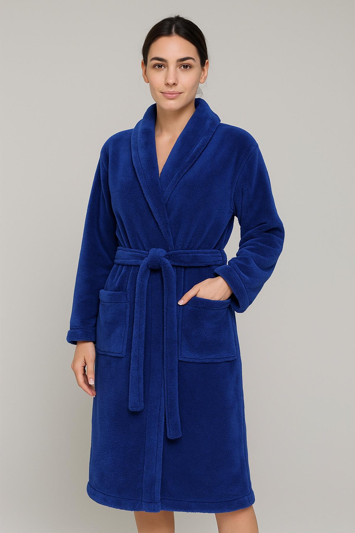 Plushnest Şalyaka Bornoz – Wellsoft, Unisex Royal - Ender Home