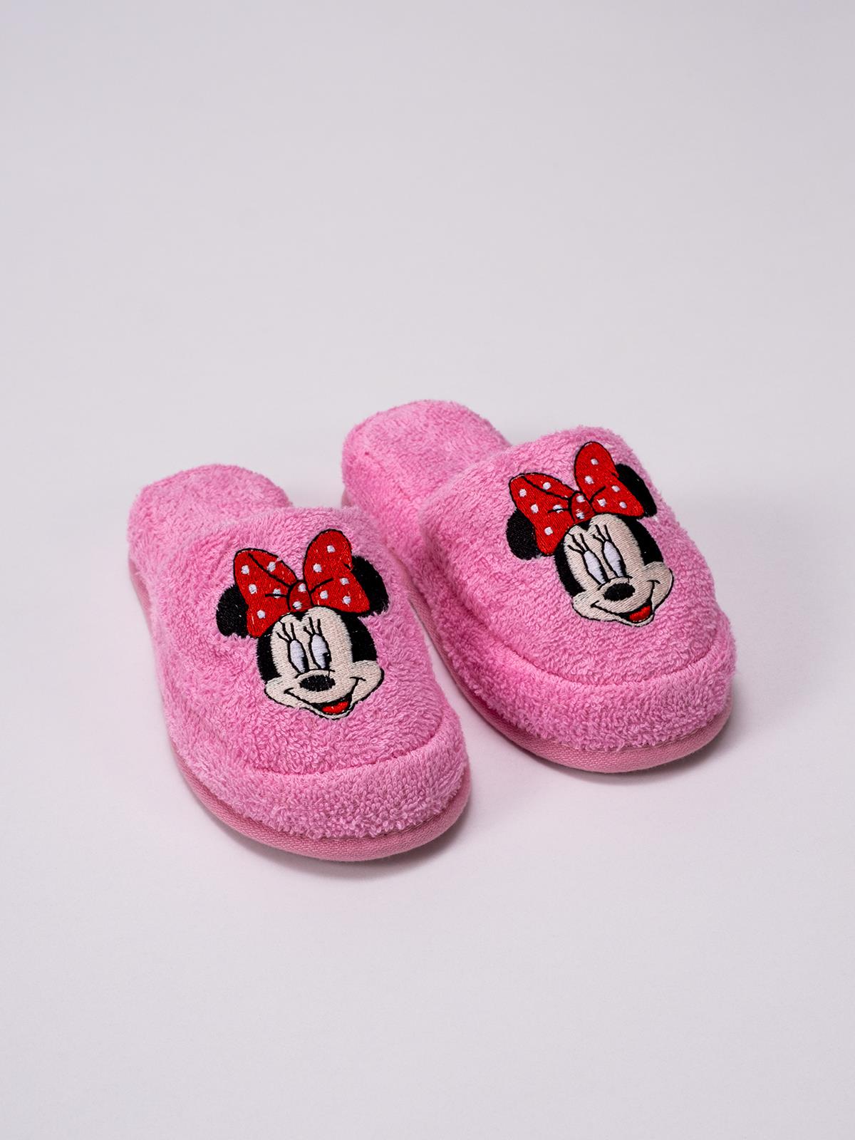 Ratty Sevimli Pofuduk Terlik – %100 Pamuk Kaymaz Taban Pembe - Ender Home