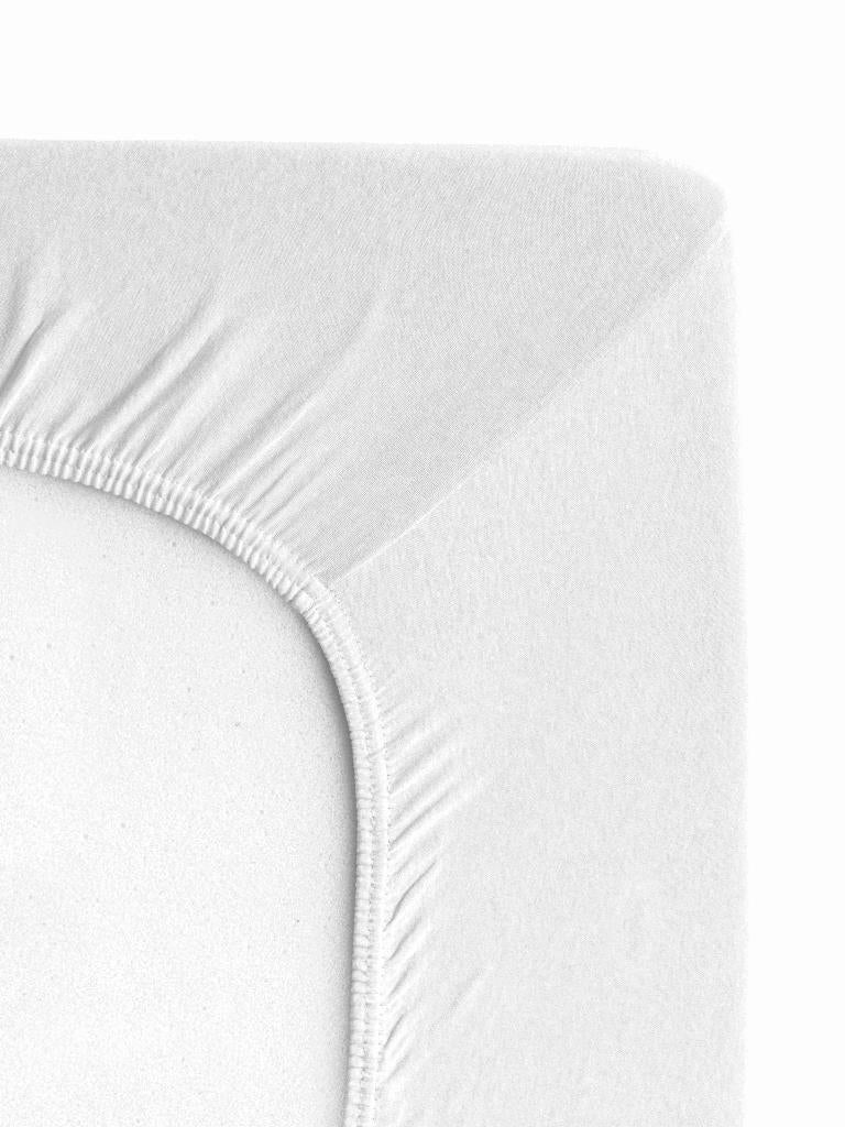 Softloom Tek Kişilik Pamuklu Penye Çarşaf – %100 Pamuklu Beyaz - Ender Home