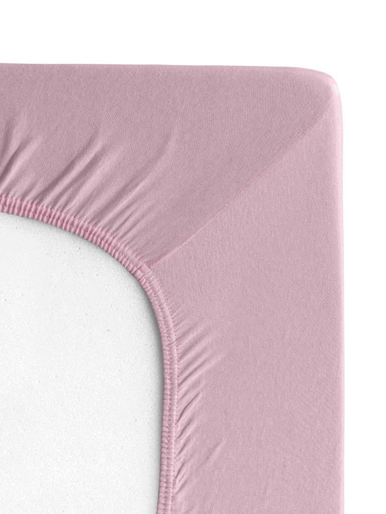 Softloom Tek Kişilik Pamuklu Penye Çarşaf – %100 Pamuklu Pembe - Ender Home