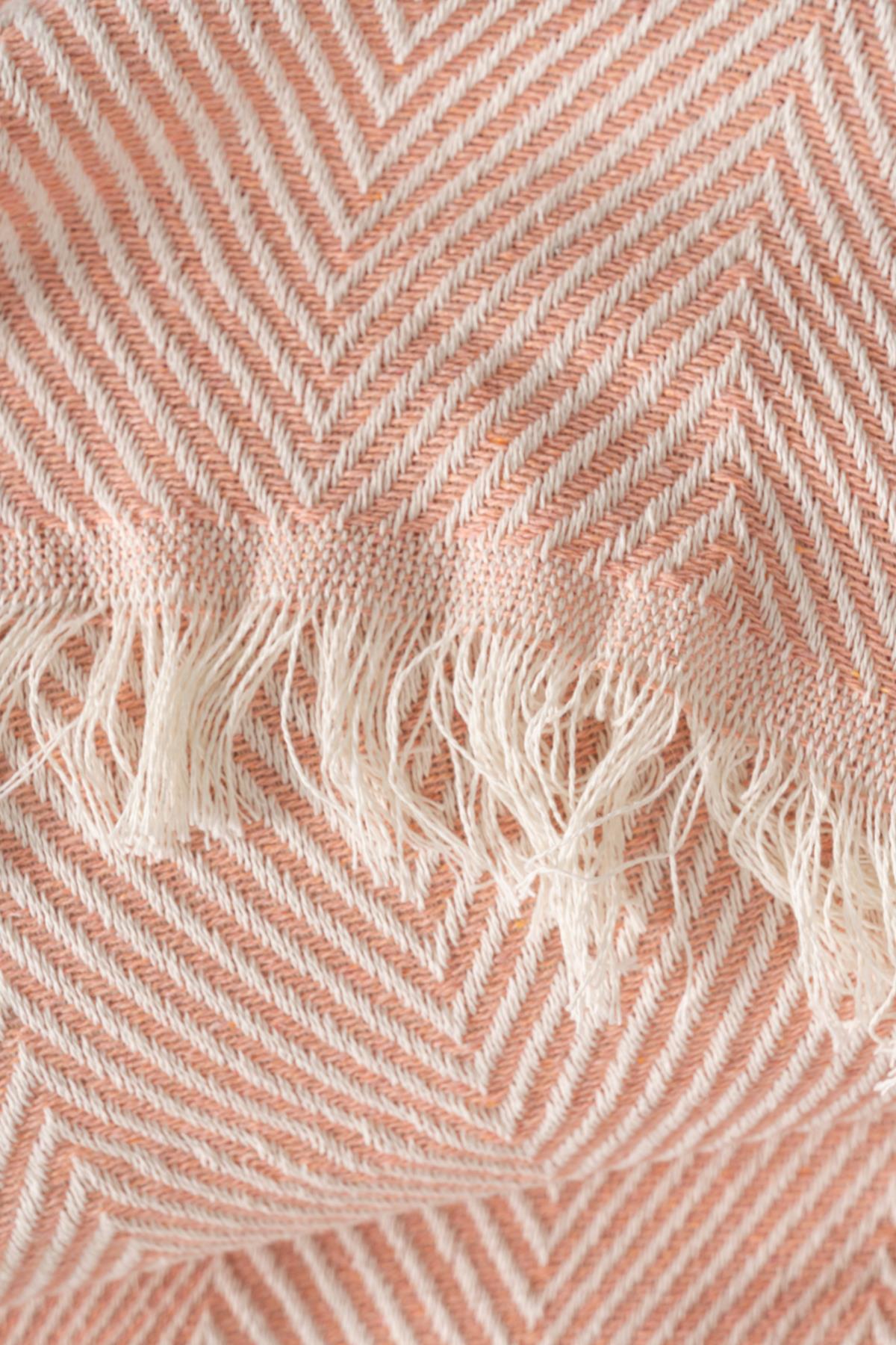 Woven Piquea TV & Koltuk Şalı Tek Kişilik – 150x220 Cm Somon - Ender Home