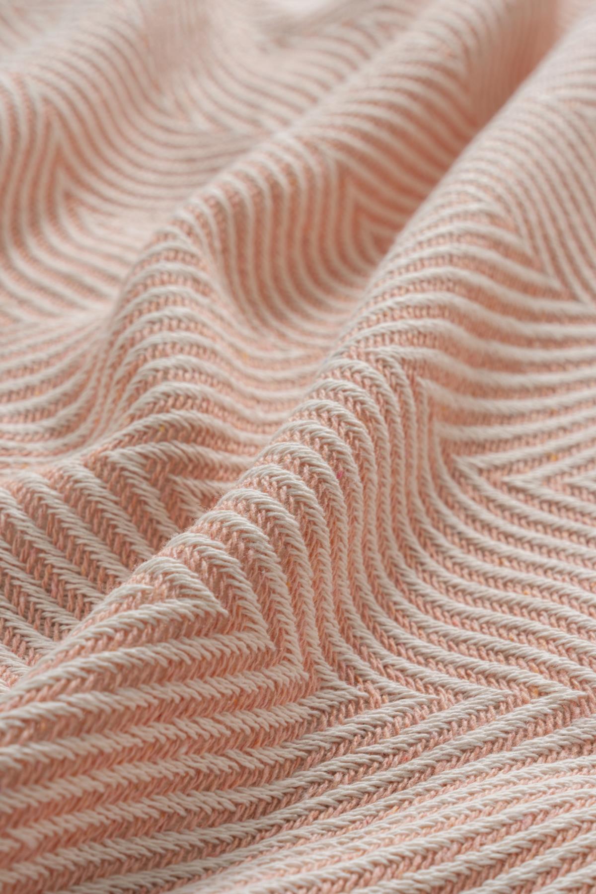 Woven Piquea TV & Koltuk Şalı Tek Kişilik – 150x220 Cm Somon - Ender Home